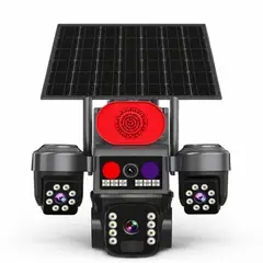 DOPA - Cámara De Seguridad Ptz Solar 4g Triple Lente Con Audio Bidi