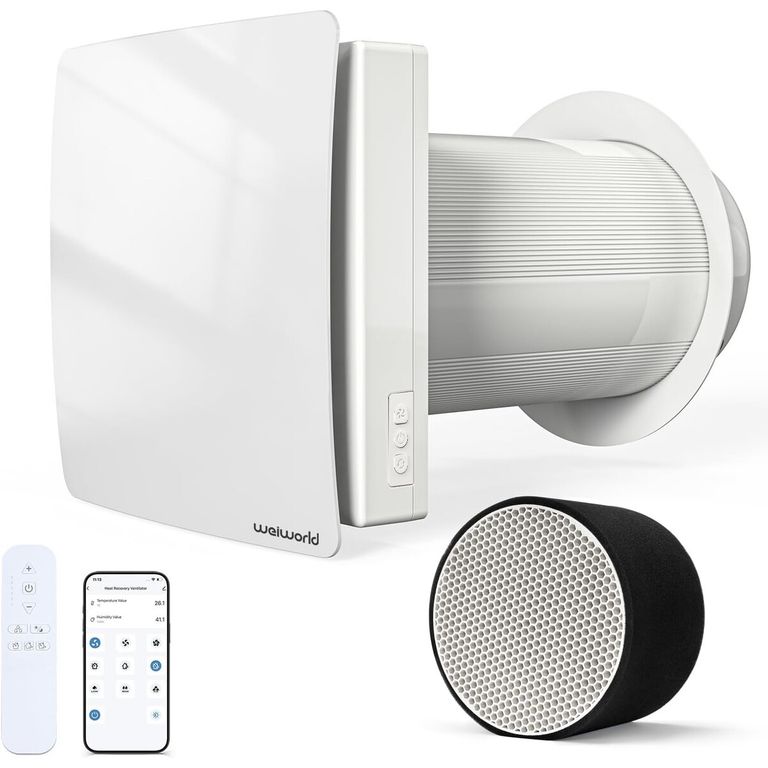 GENERICO Ventilador Recuperador de Calor Weiworld VT501WF 150mm Pared