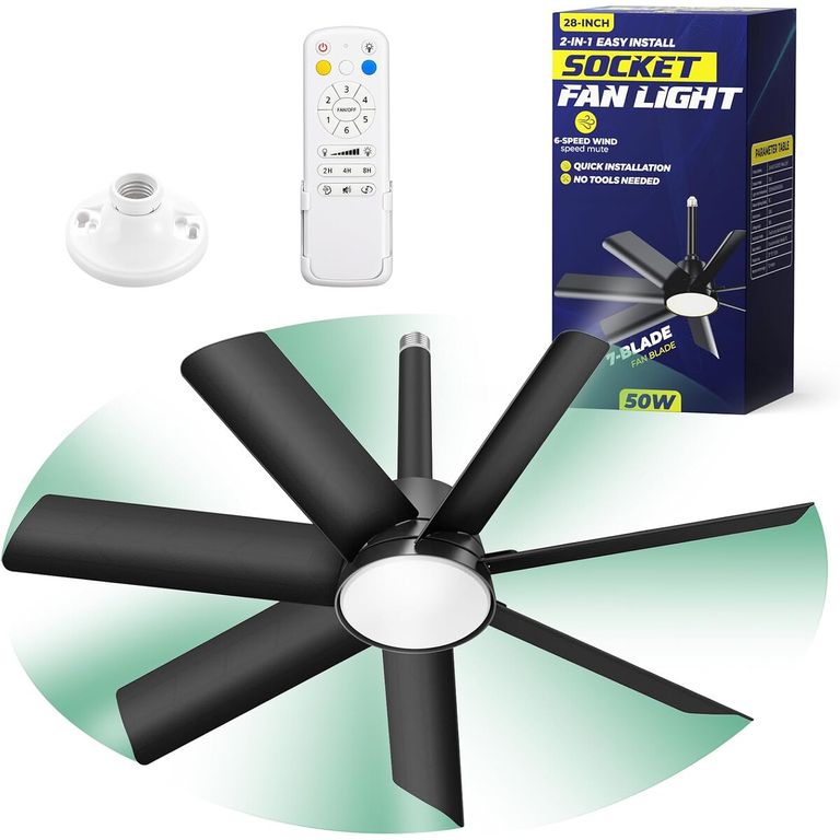 GENERICO Ventilador de Techo Orbecco ZH5 28in LED 4000LM 6 Velocidades