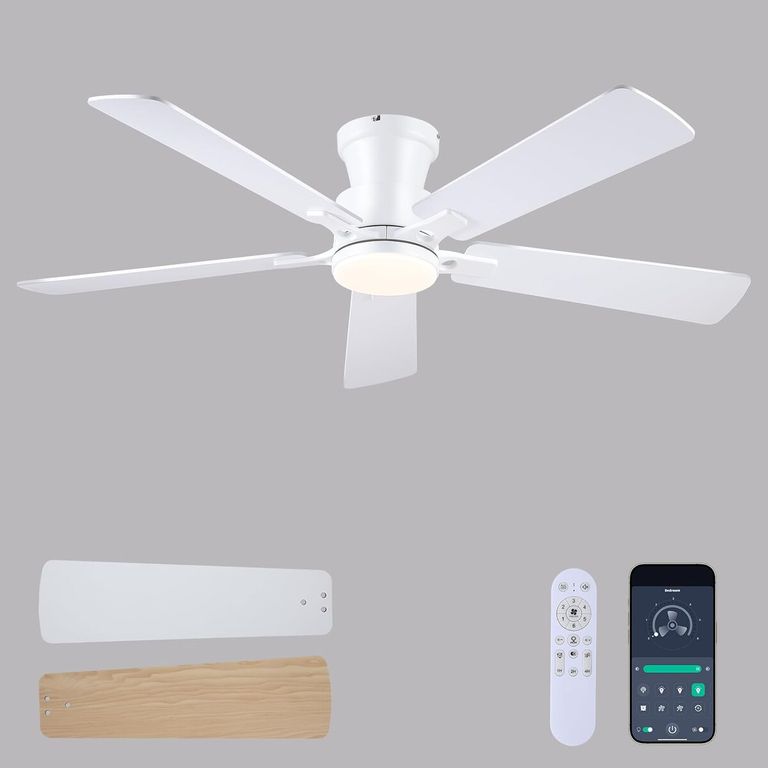 GENERICO Ventilador de Techo JSAITEE JL10 52 Pulg LED Control Remoto