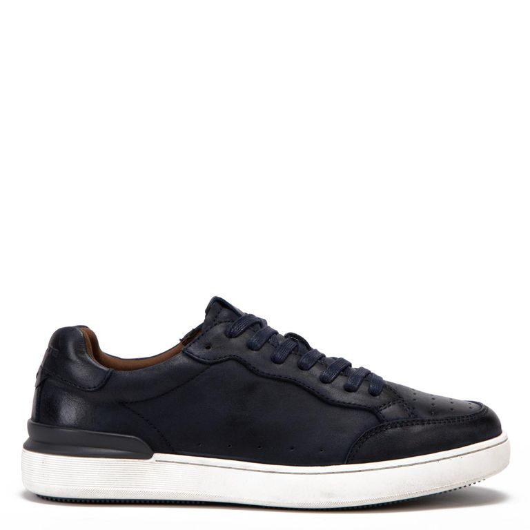 Zapatilla de cuero hombre azul Broome 0036069