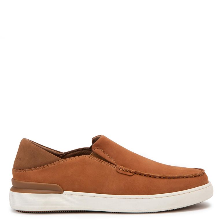 Zapatilla de cuero hombre camel Broome 0036063