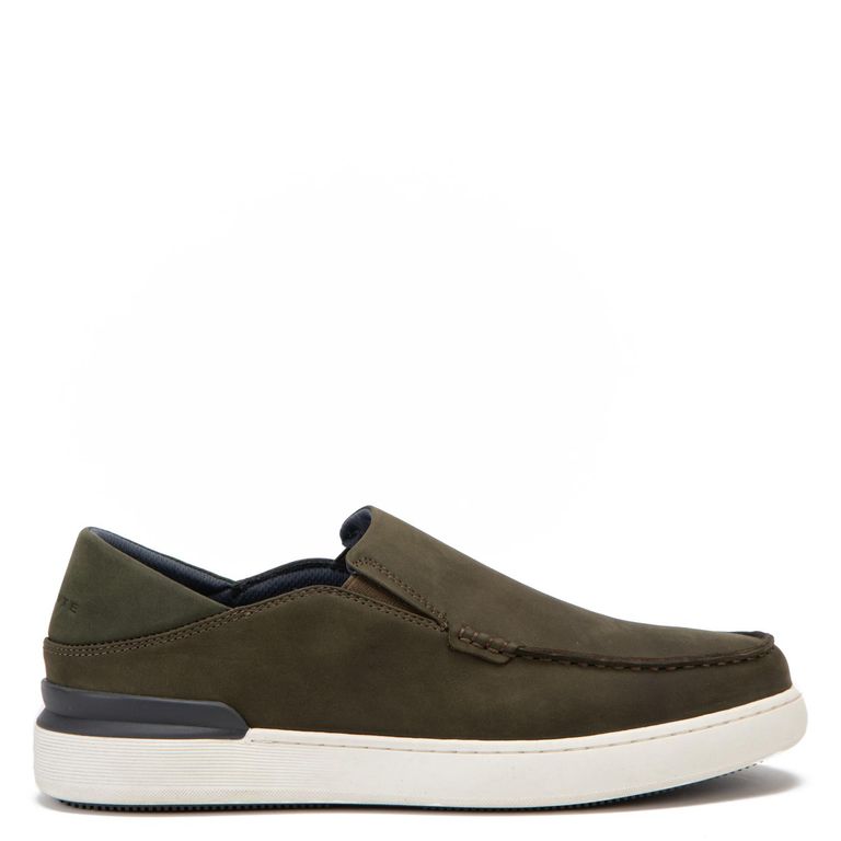 Zapatilla de cuero hombre verde Broome 0036065