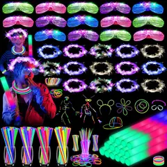 FIESTA - Suministros Glow HONLYNE 142 Piezas Accesorios LED