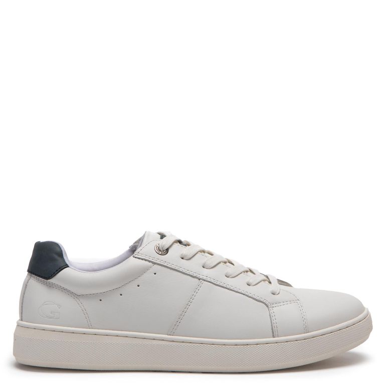 Zapatilla de cuero hombre blanco Melbourne 0036041