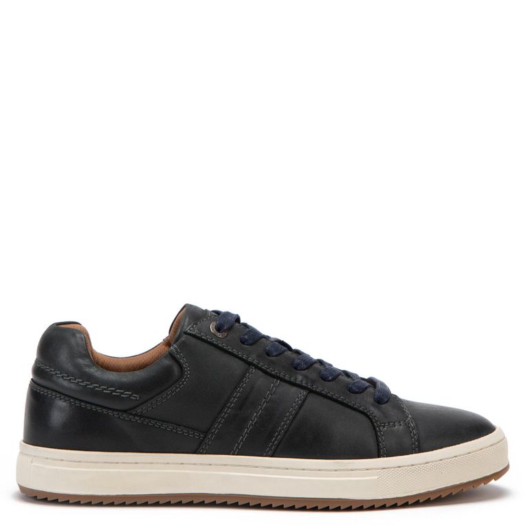 Zapatilla de cuero hombre azul Kiama 0036091