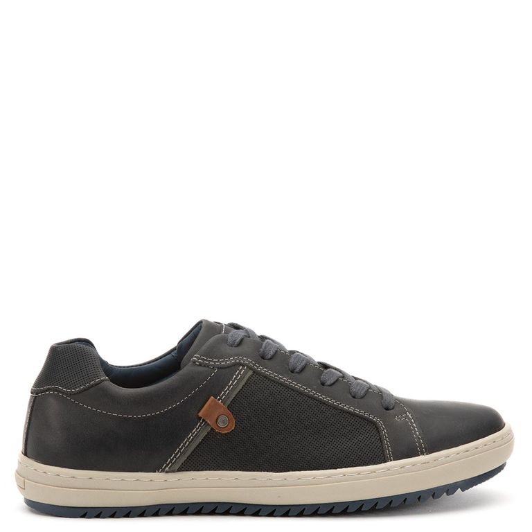 Zapatilla de cuero hombre grafito Kansas 0035923