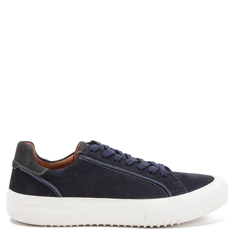 Zapatilla de cuero hombre marino Doha 0036051