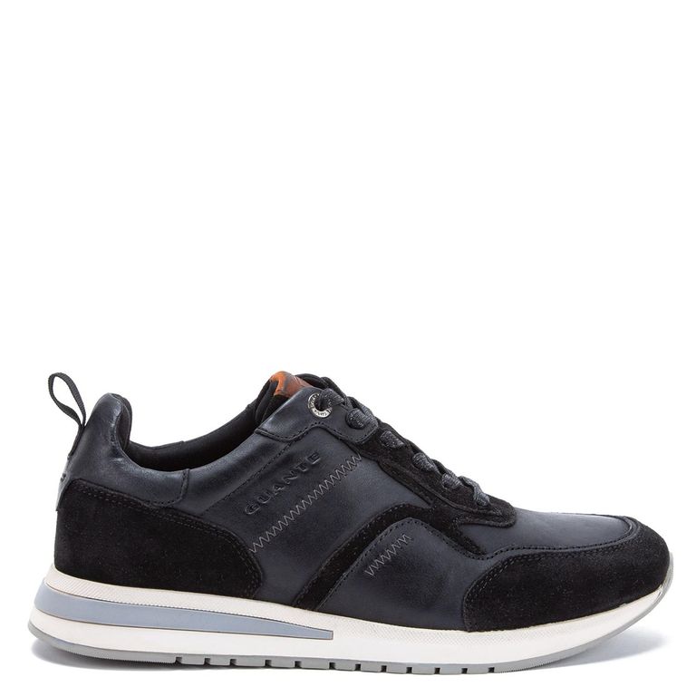 Zapatilla de cuero hombre negro Pekin 0036036