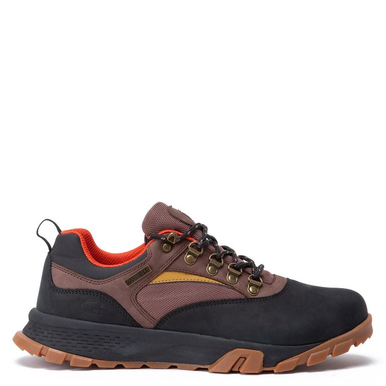 Zapatilla Outdoor de cuero hombre negro Parinacota