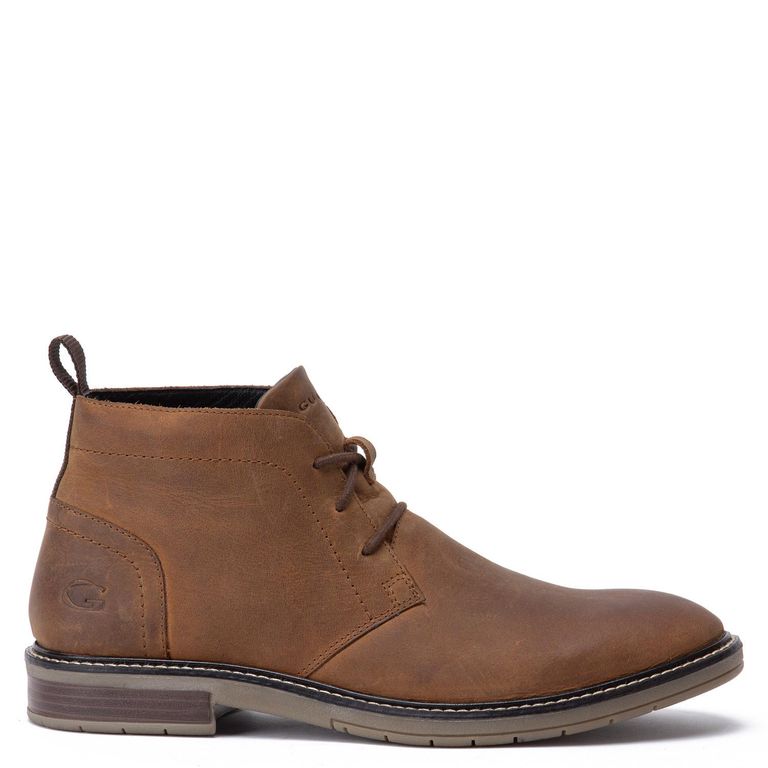 Botin de cuero hombre tostado Casper