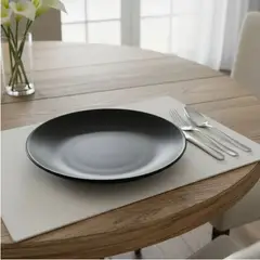 DANIEL WELLINGTON - 6 Platos Hondos Pasta Porcelana Negra Obsidian - Wellington