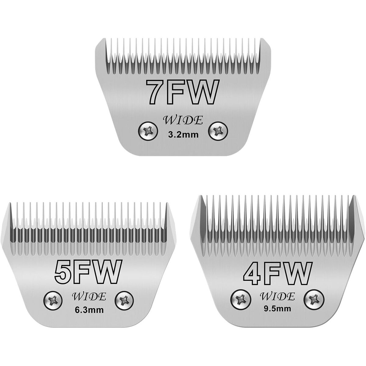 GENERICO - Cuchillas para Peluquería Canina Newbulu 3 Pack 4FW 5FW 7FW