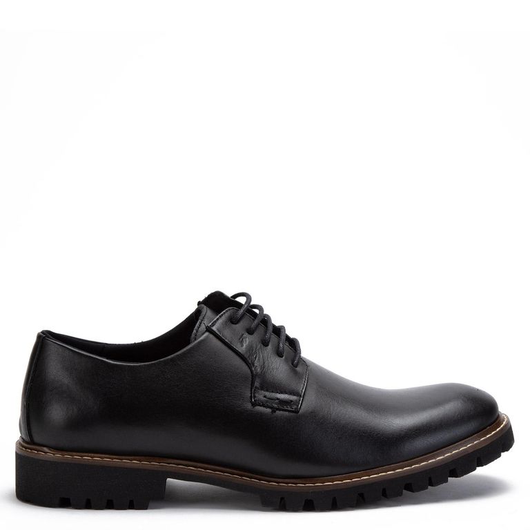 Zapato de cuero hombre negro Quebec 0035458