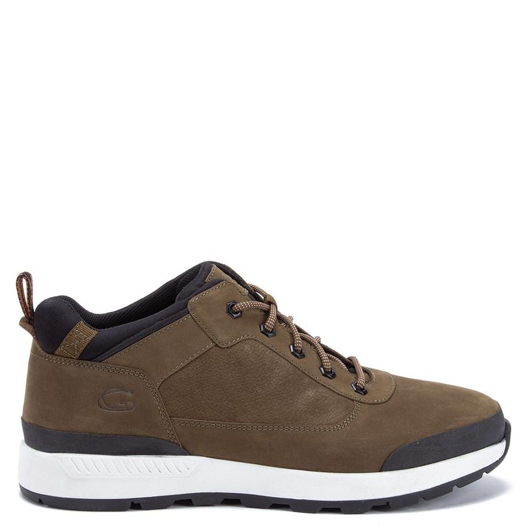 Zapatilla Caña Alta de cuero hombre olivo Maine 0035945