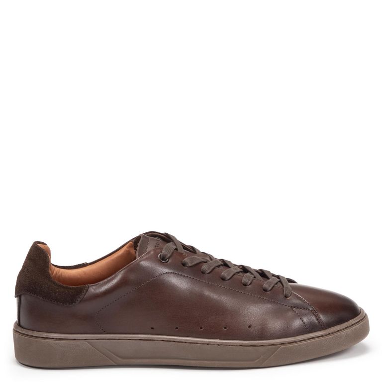 Zapatilla de cuero hombre chocolate Soho 0036547