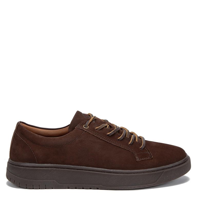 Zapatilla de cuero hombre chocolate Hong Kong 0036533