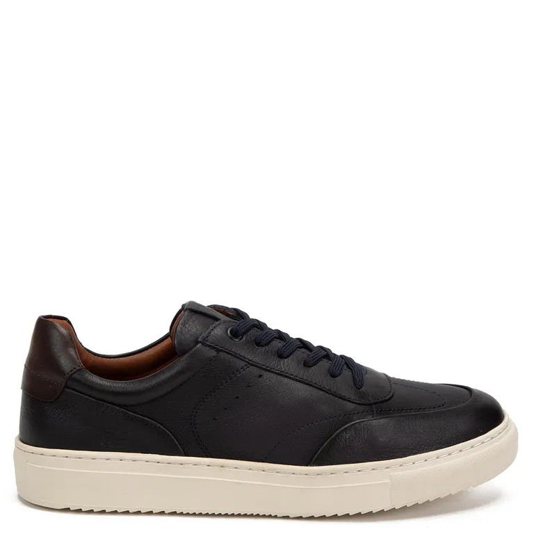 Zapatilla de cuero hombre azul Florence