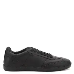 GUANTE - Zapatilla de cuero hombre negro Keith