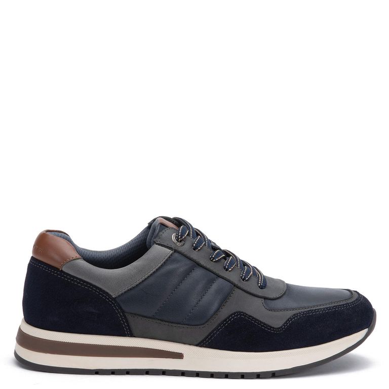 Zapatilla de cuero hombre marino Pekin 0036212