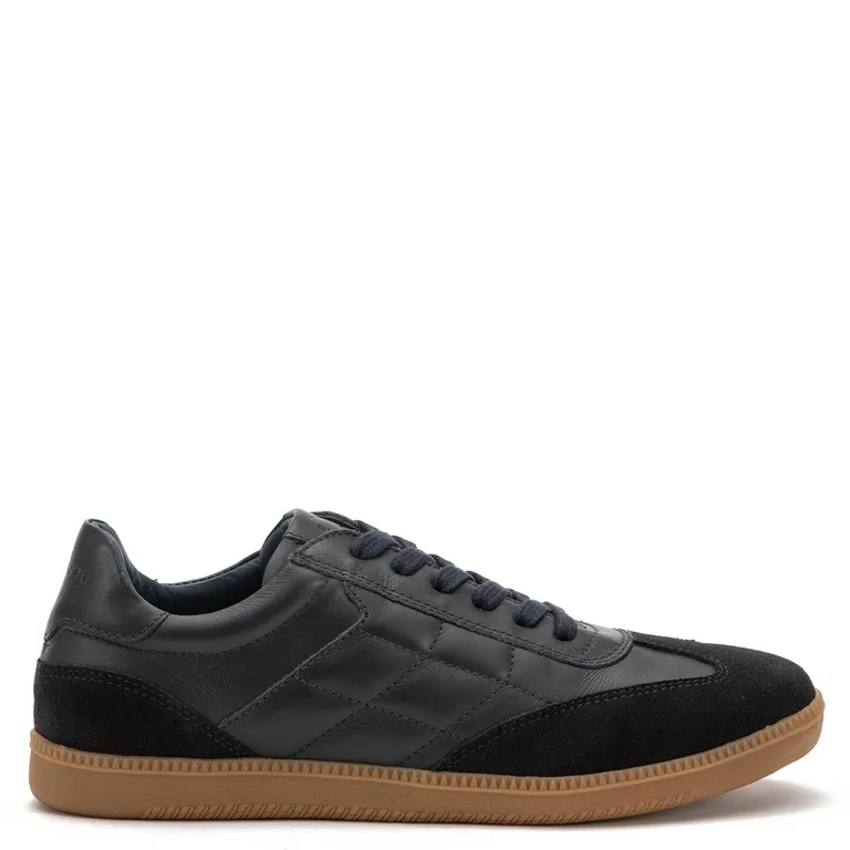 Zapatilla de cuero hombre marino Keith