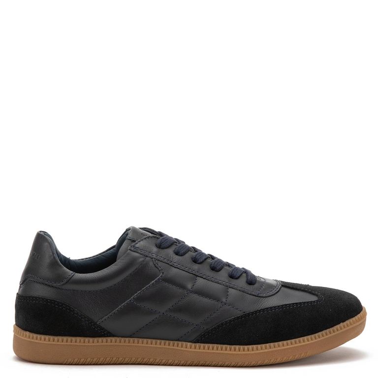 Zapatilla de cuero hombre marino Keith 0036343