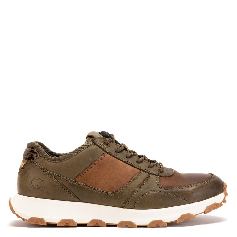 Zapato de cuero hombre olivo Manila
