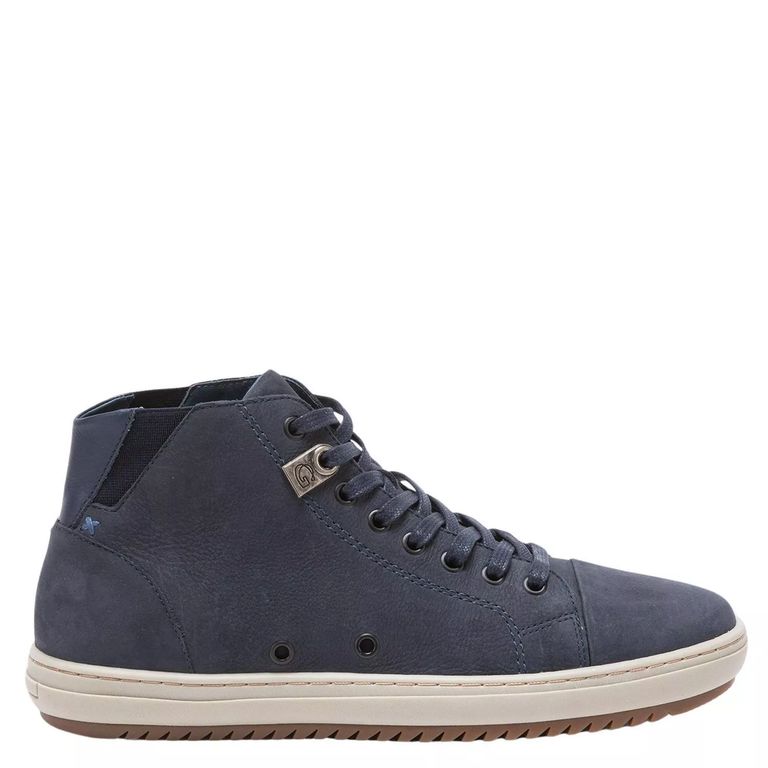 Zapatilla Caña Alta de cuero hombre marino Kansas 0035637