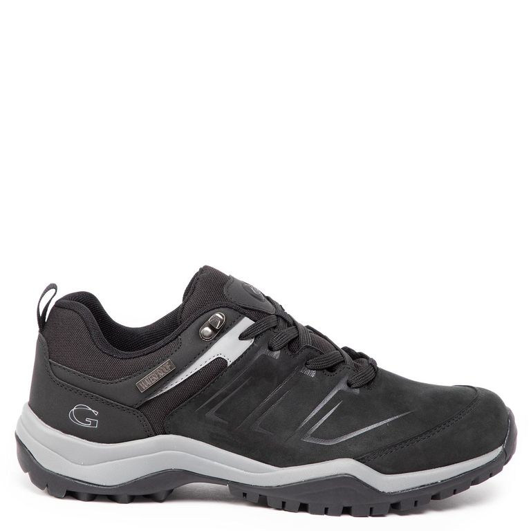 Zapatilla Outdoor de cuero hombre negro Conguillio