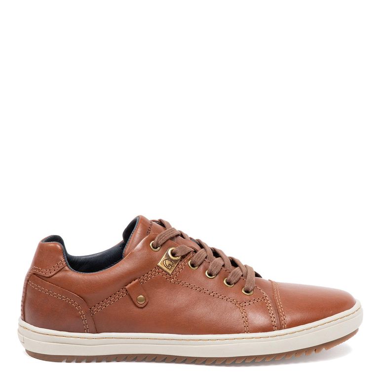 Zapatilla de cuero hombre Chocolate Kansas 0035589