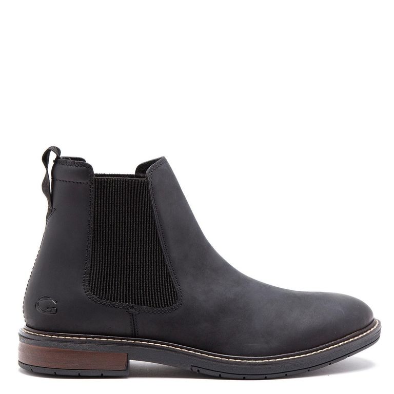 Botin de cuero hombre negro Casper
