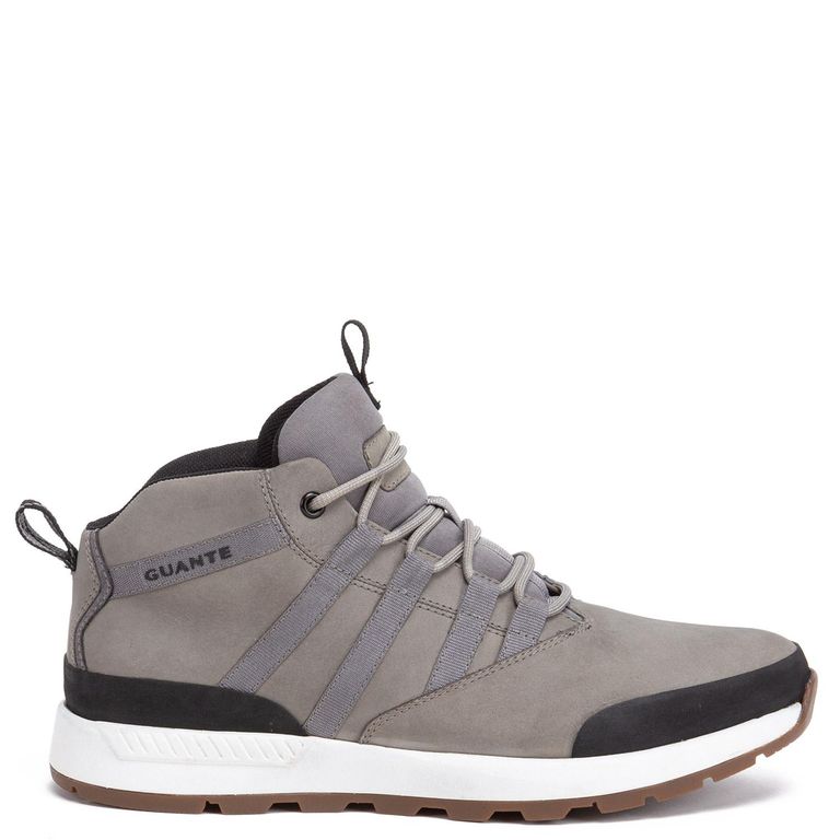 Zapatilla Caña Alta de cuero hombre gris Maine 0035756