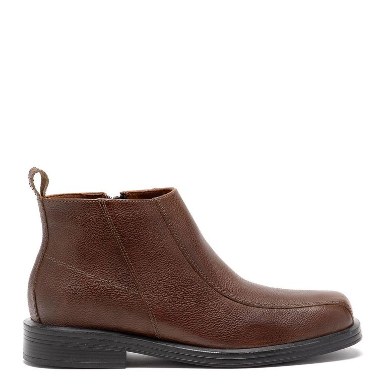 Botin de cuero hombre chocolate Perfect Re-Flex 0032553