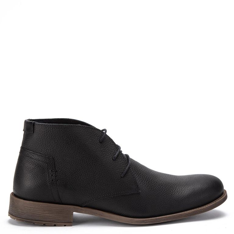 Botin de cuero hombre negro España