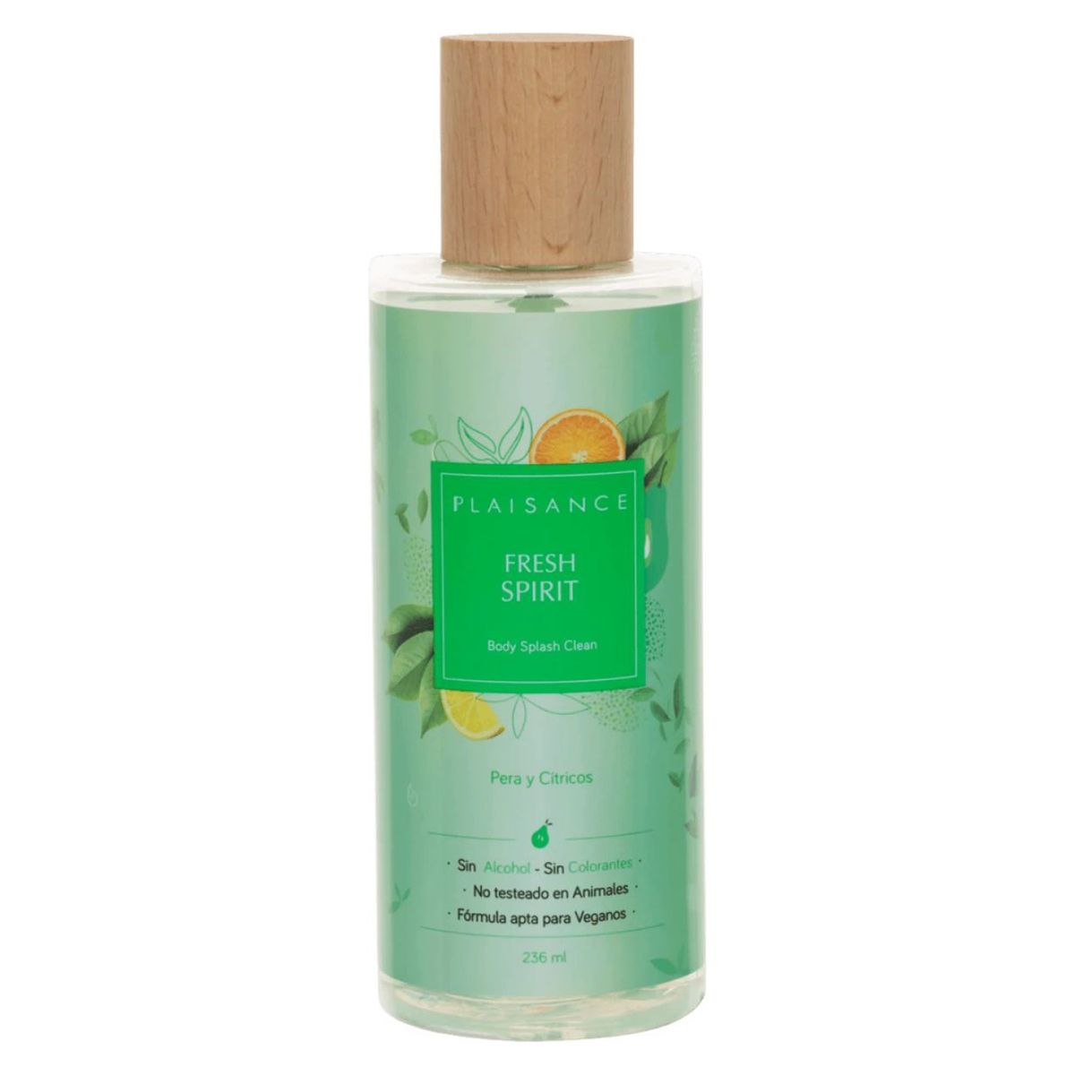PLAISANCE - Perfume Body Splash Clean Fresh Spirit Mujer 236 Ml Plaisance