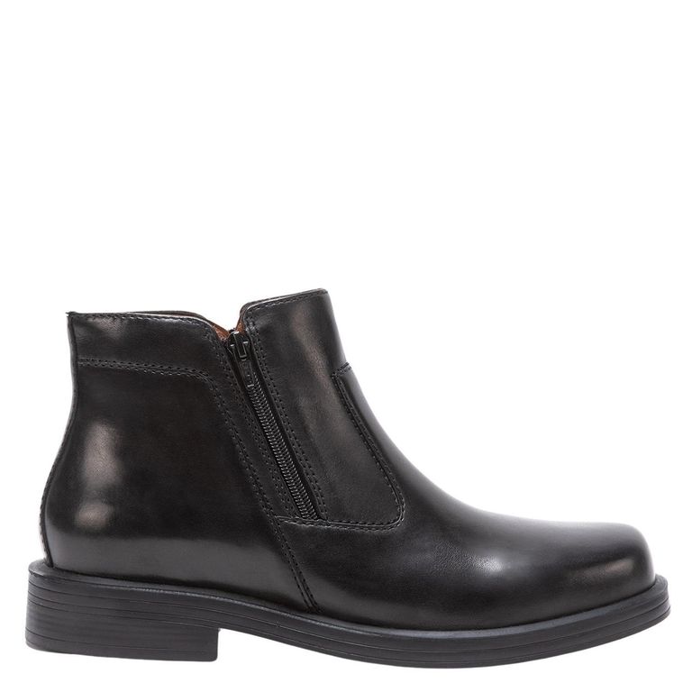 Botin de cuero hombre negro Perfect Re-Flex