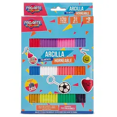 PROARTE - Arcilla Horneable 12 Colores con Accesorios