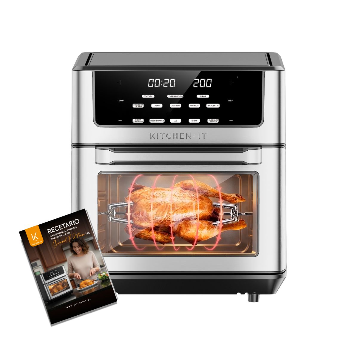 KITCHEN IT - Freidora de Aire Grand Edition 14L Kitchen-It