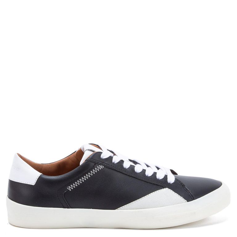 Zapatilla de cuero hombre negro Rocha 0035990