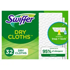 SWIFFER - Recarga Paños Secos 32 Unidades Cabezal Plano
