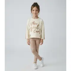 LIMONADA - Conjunto niña abrigado L112222618 beige