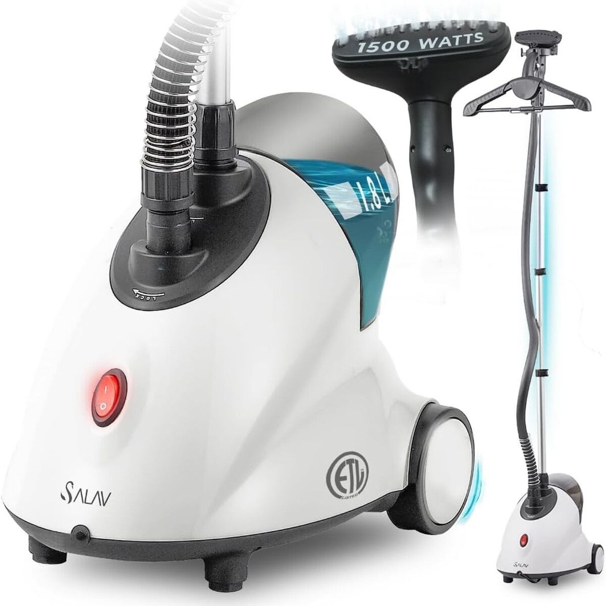 GENERICO - Vaporizador de Ropa SALAV GS18 1500W 1.8L FullSize Ajustable