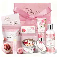GENERICO - Set de Regalo Spa VKTASIMK con Aromas y Cremas de Rosa