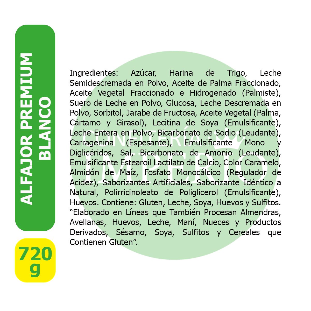 CALAF - ALFAJOR BLANCO PREMIUN CALAF 912X60G