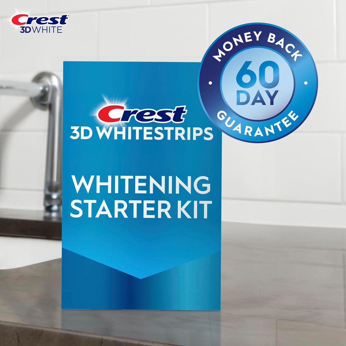 CREST - Kit Blanqueador Dental Crest 3D Whitestrips Seguro para Esmalte