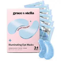 GRACE - Mascarilla Para Ojos Stella Azul 24 Pares Reductor Ojeras