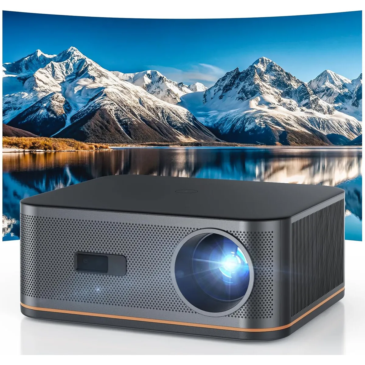 GENERICO - Proyector 4K HAPPRUN 2000 ANSI Lumens WiFi Bluetooth