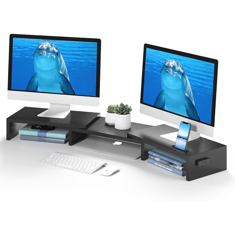 GENERICO Soporte para Monitores Dobles BONTEC Ajustable 31.542.5in