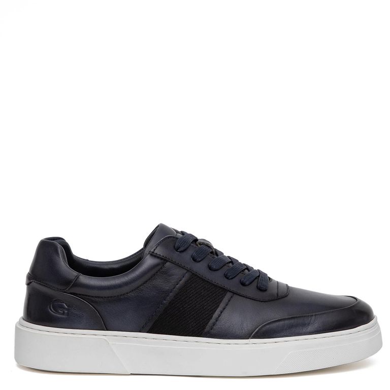 Zapatilla de cuero hombre marino Chipre 0036242