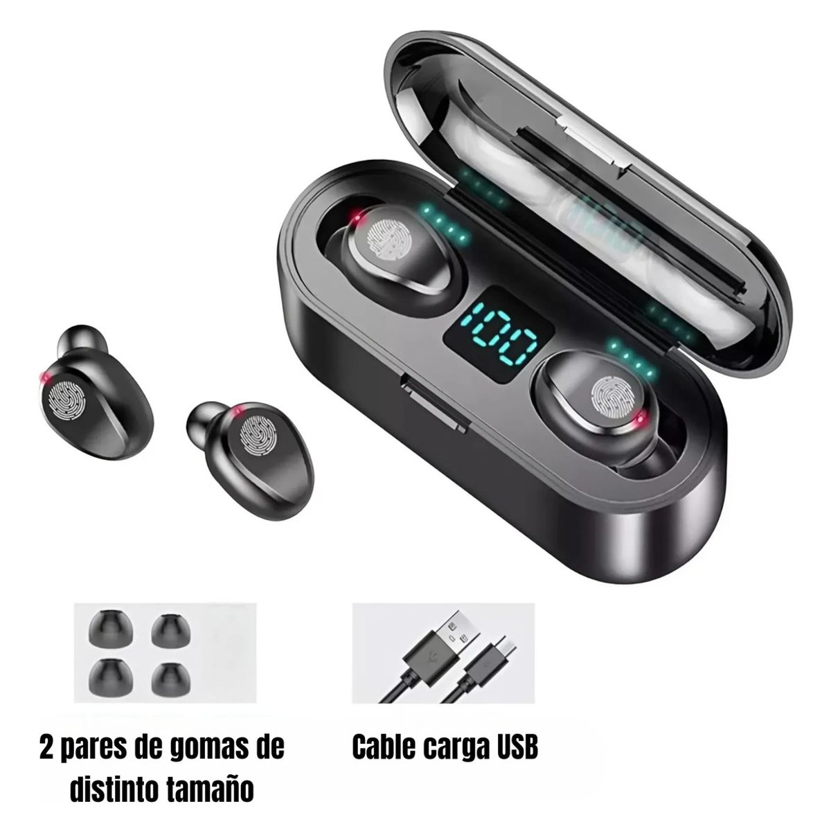 IRM - Audífonos Inalámbricos Bluetooth 5.3 Irm 10326 Pantalla Led